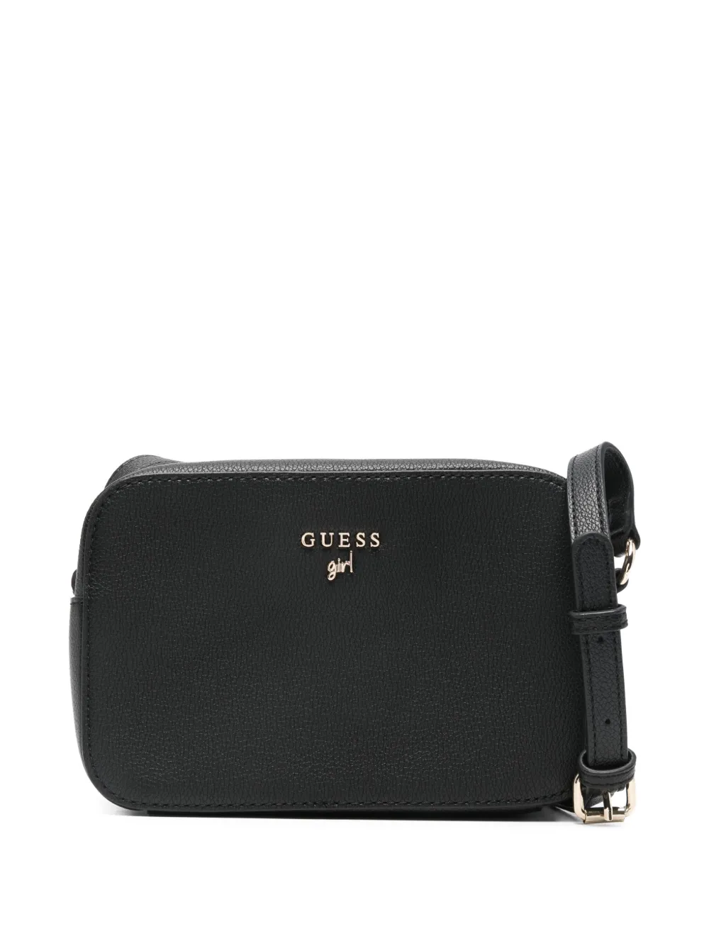 guess kids logo-plaque shoulder bag - ブラック guess kids logo-plaque shoulder bag - ブラック