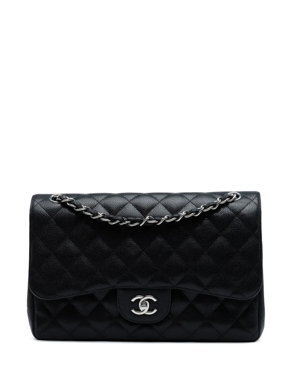 CHANEL Pre-Owned 2011 Jumbo Classic Caviar Double Flap shoulder bag -