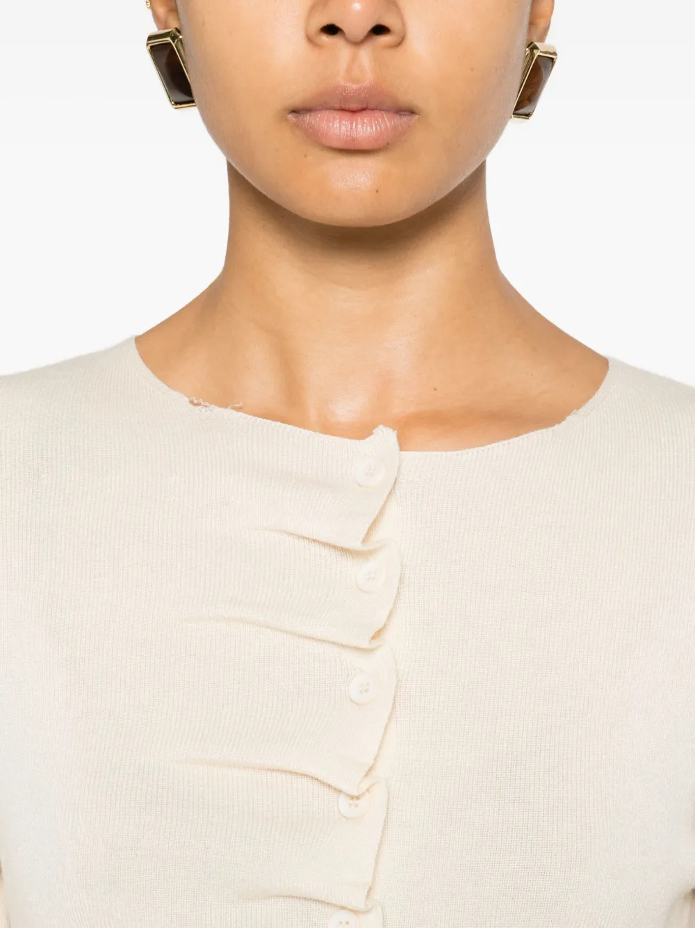 Suncoo Gamira Button-up Cardigan In Neutral