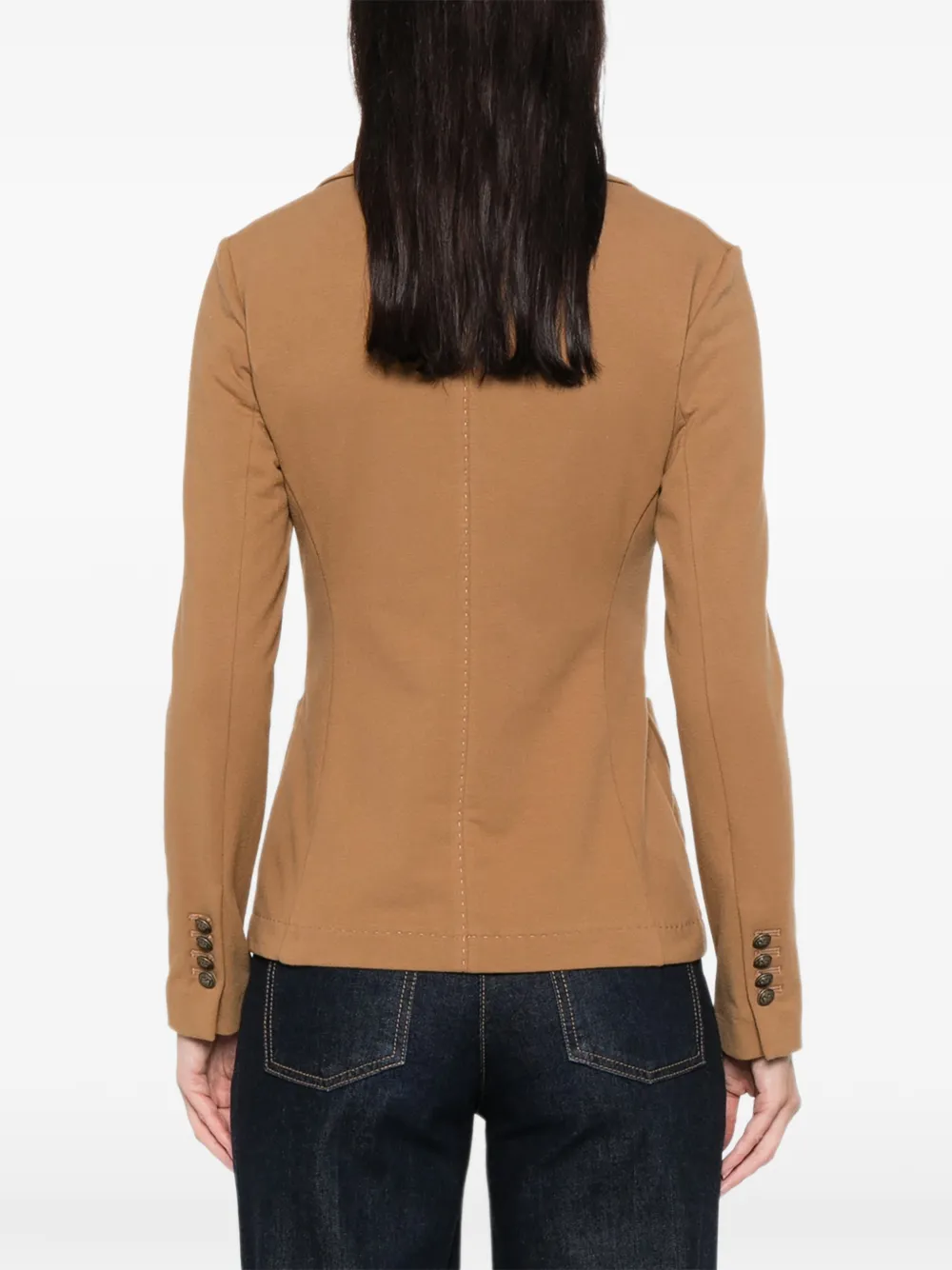Circolo 1901 Buttoned Patch-pockets Blazer In Brown