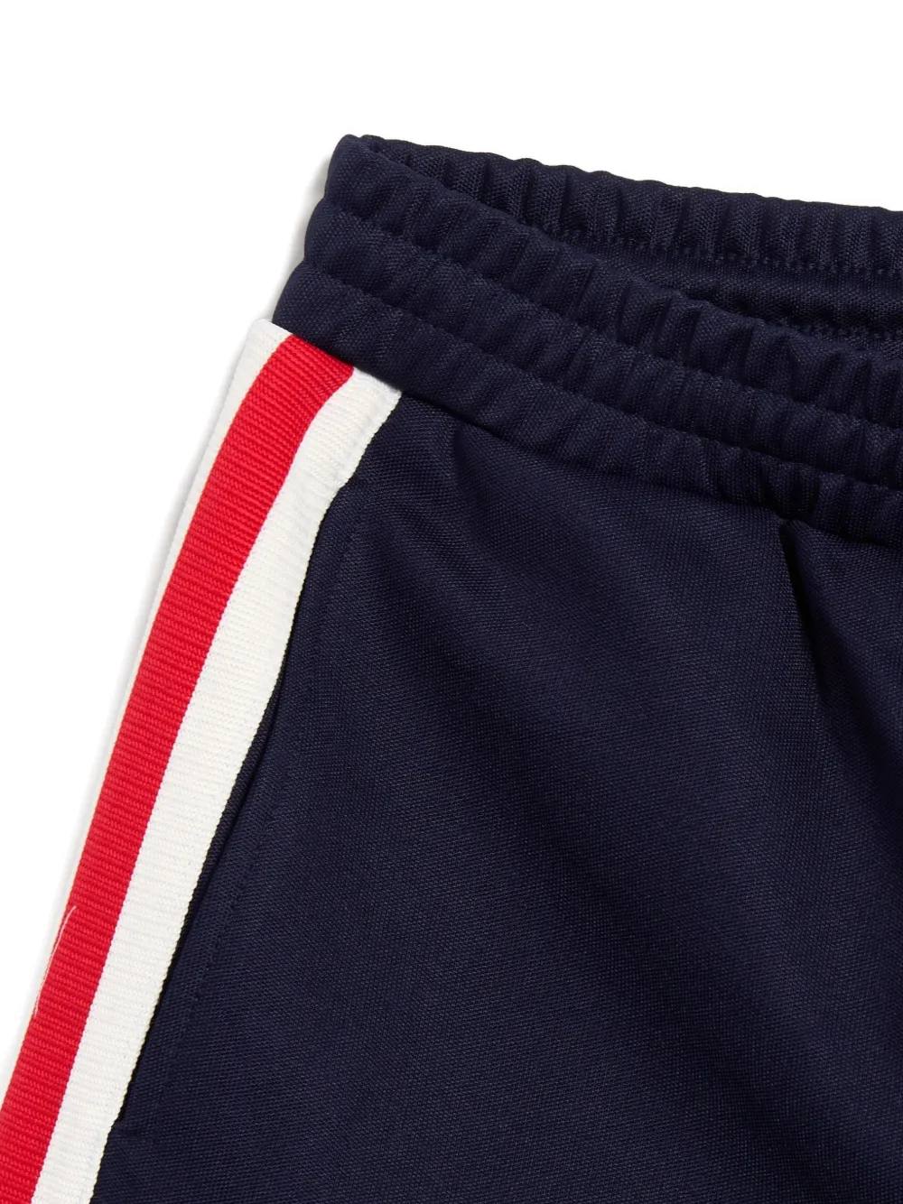 stripe logo shorts