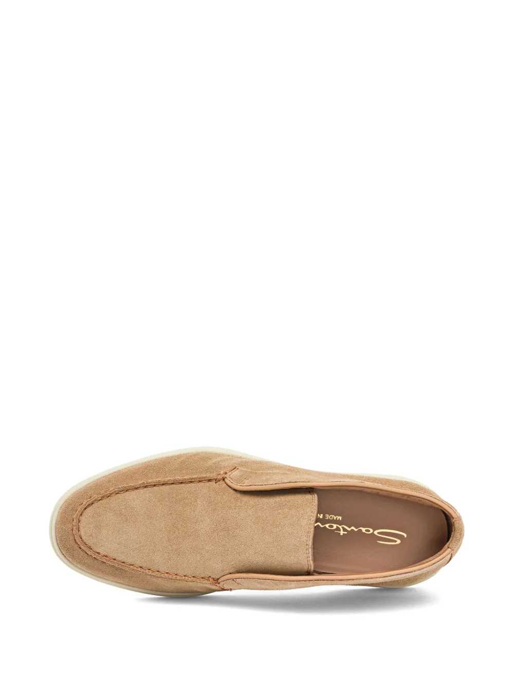 Santoni Suede Ankle Boot In Brown