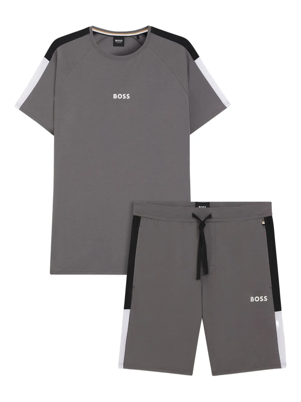 BOSS Set due pezzi con design color-block - Grigio