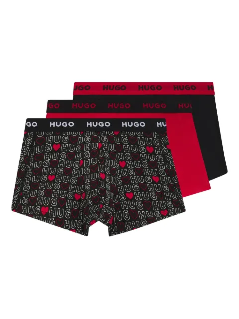 HUGO logo cotton boxers (pack of three)