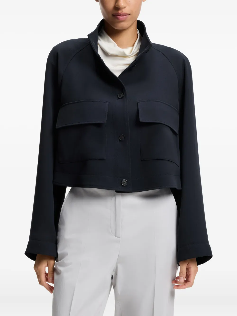  Boss Flap-pockets Jacket - Blue 
