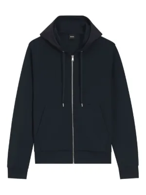 BURBERRY ブラック ウェア M Burberry Moletom De Capuz Com Zíper e Padronagem Check | Preto