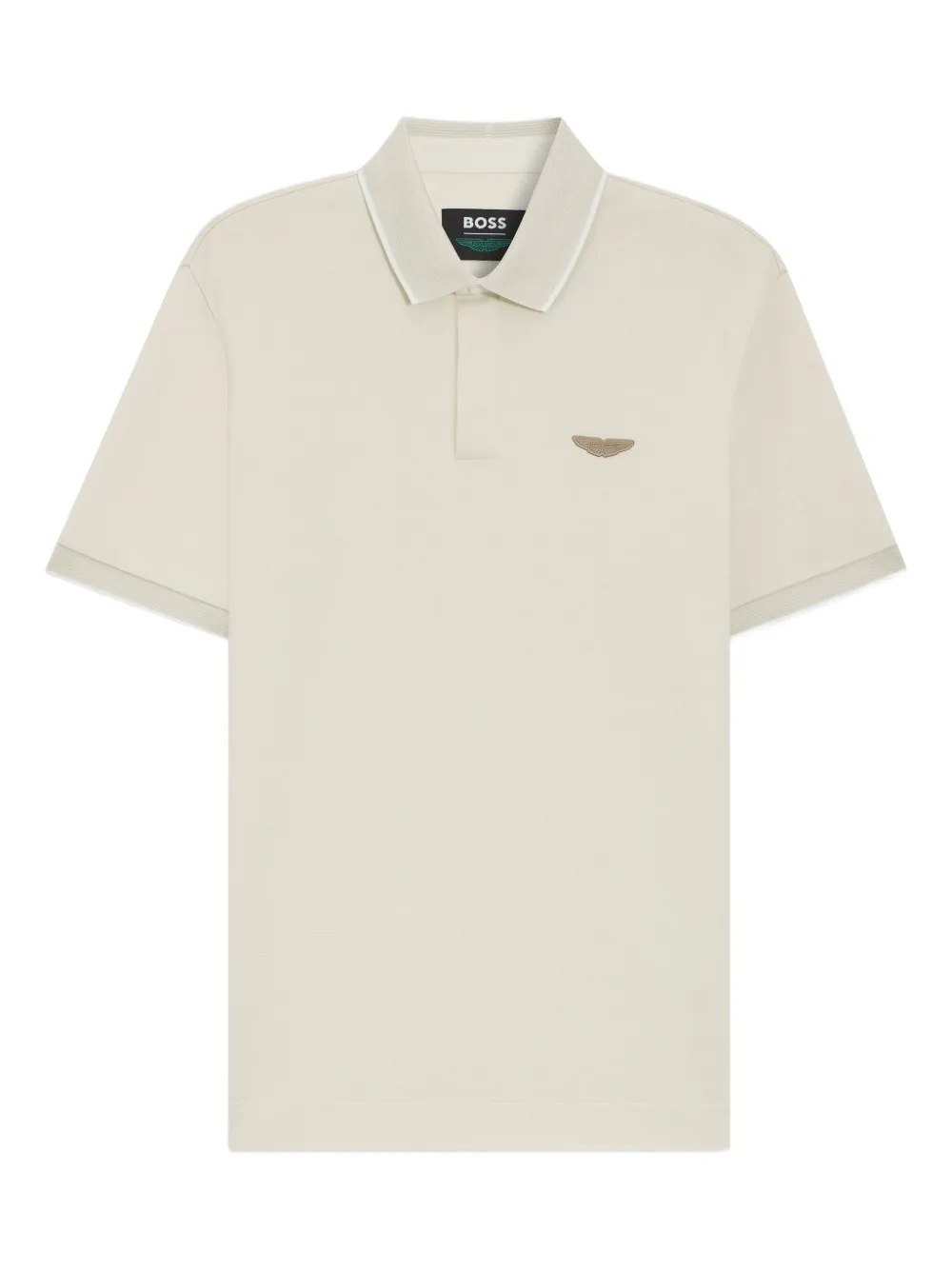 BOSS Polo con applicazione logo - Toni neutri