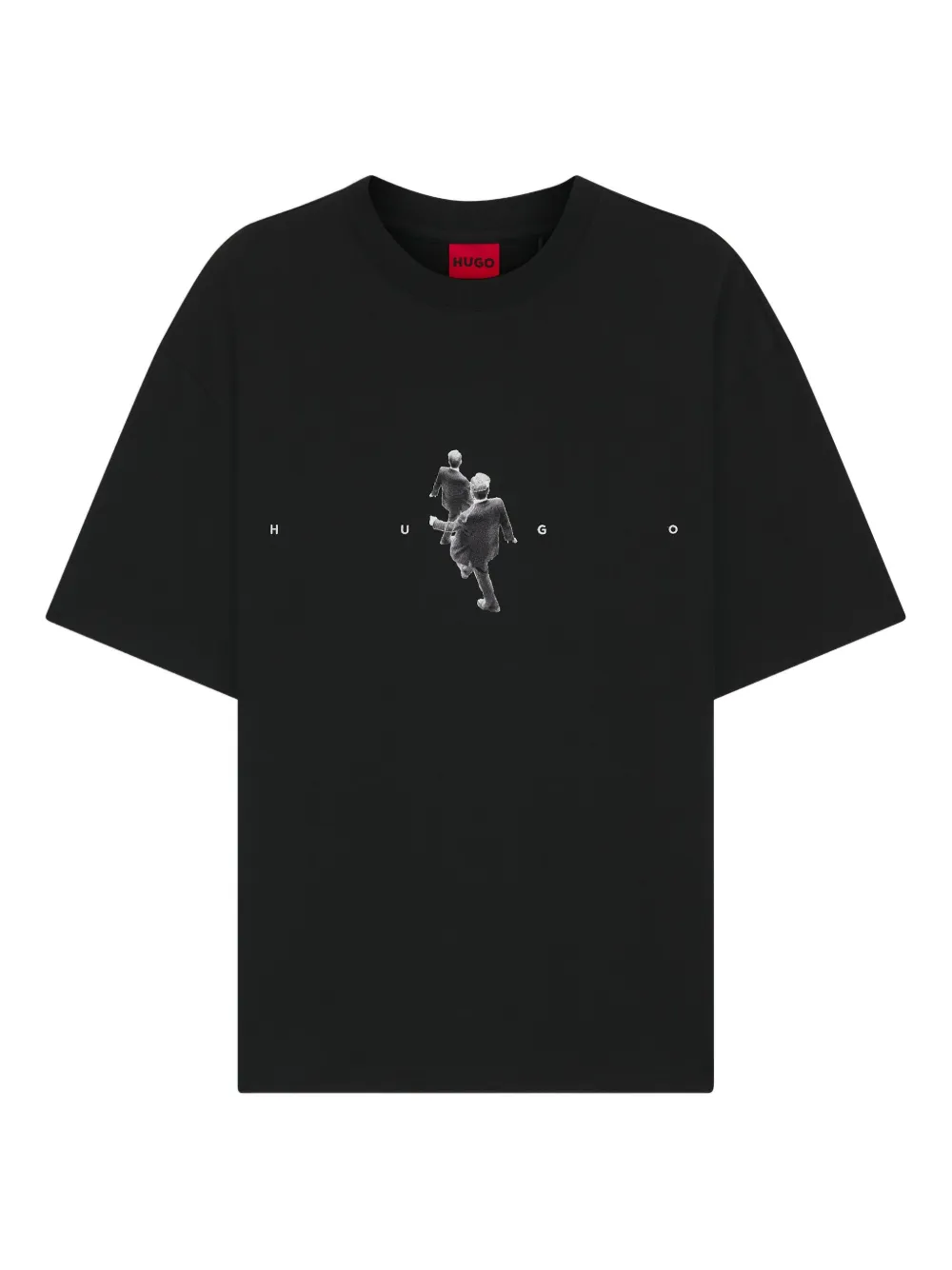 HUGO graphic-print T-shirt | Black | Image 1