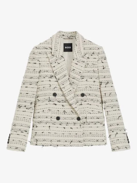 BOSS blazer con doble botonadura