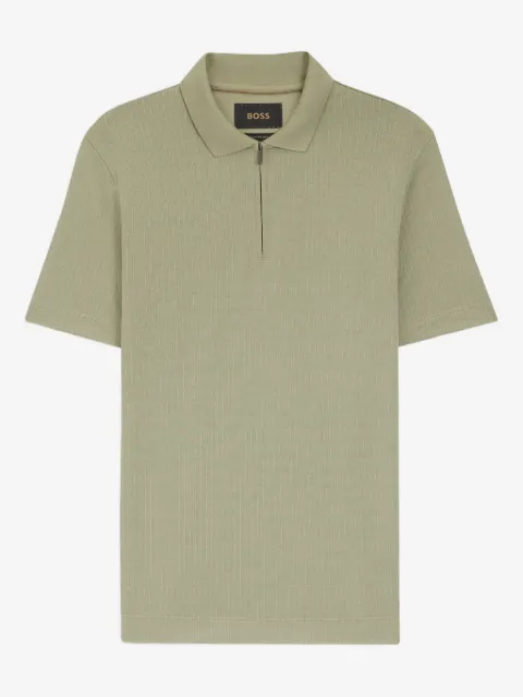 BOSS polo à col zippé