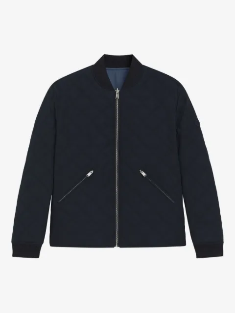 BOSS quilted zip jacket