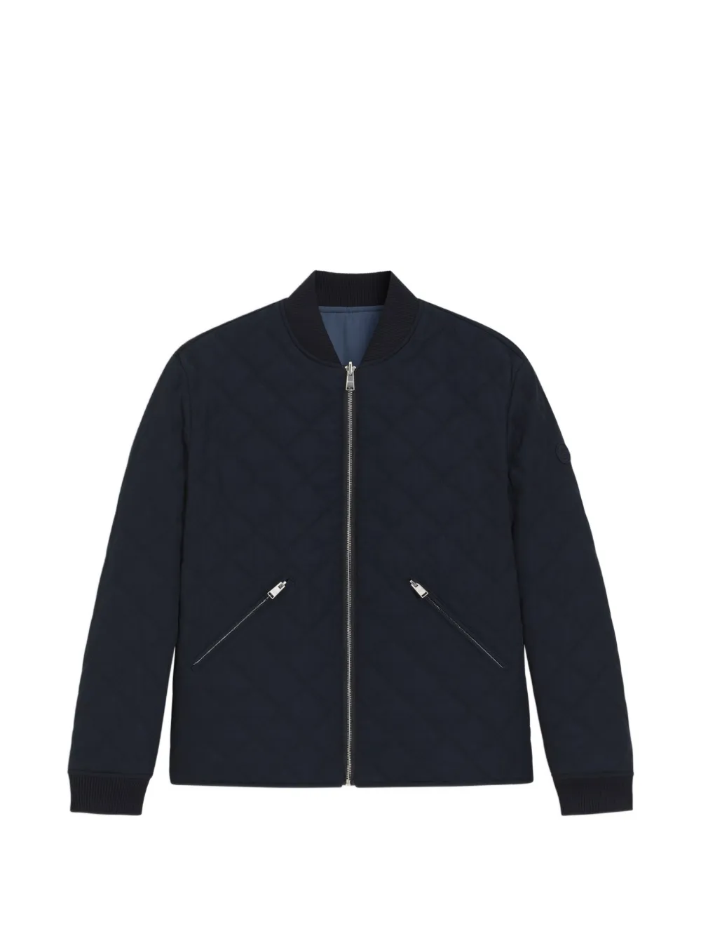 BOSS Gesteppte Jacke mit Reißverschluss - Blau