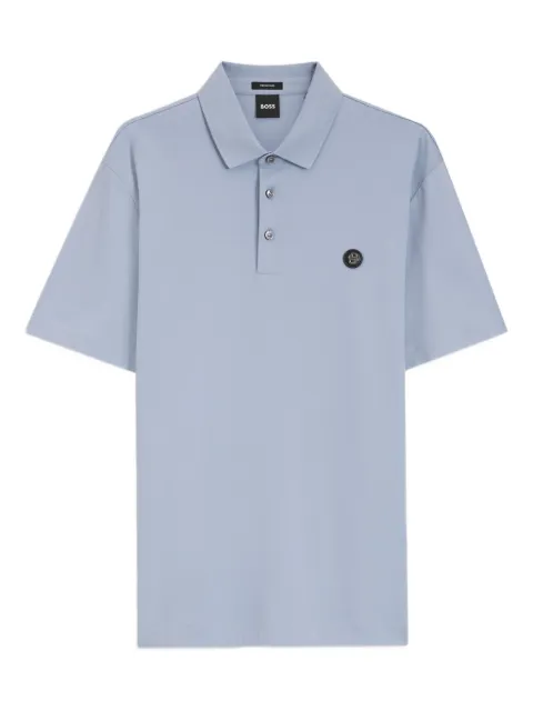 BOSS polo med knapper og logo
