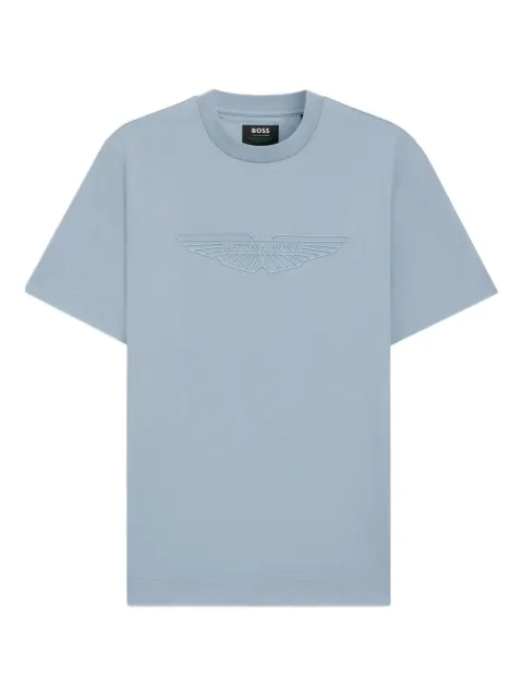 BOSS playera con logo bordado de Maison Kitsuné x Aston Martin