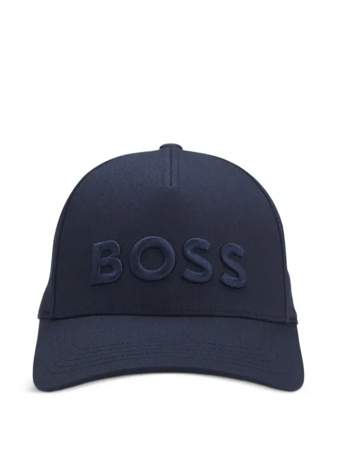 BOSS logo-embroidered cap