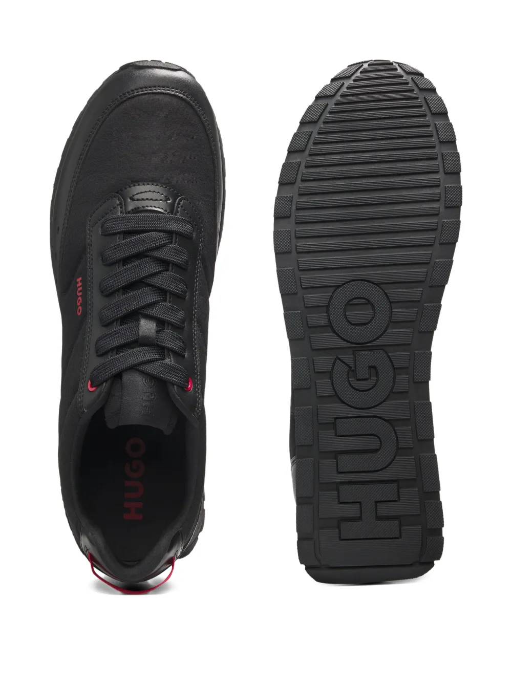 HUGO Sneakers met logo Zwart