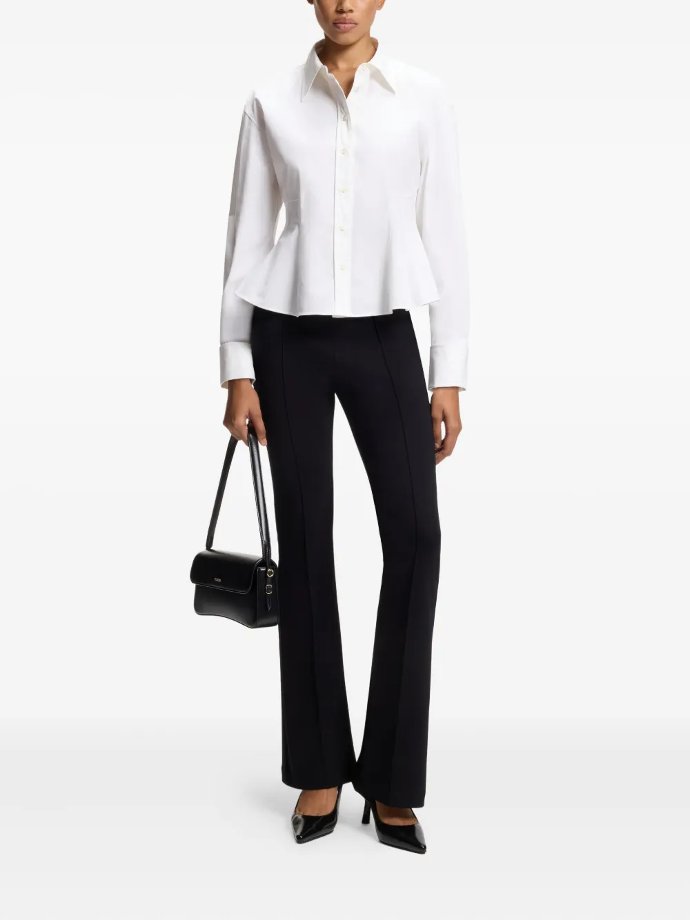 HUGO Peplum blouse - Wit