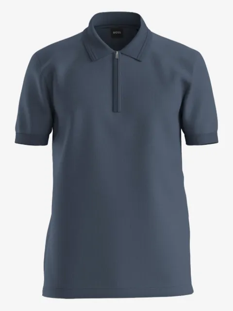 BOSS zip polo shirt