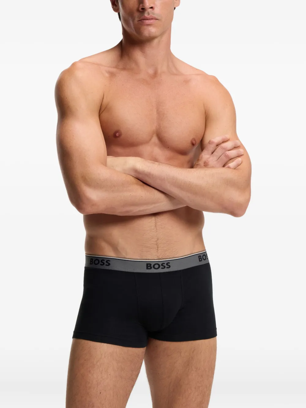  Boss Set 3 Boxer Con Banda Logata - Nero 