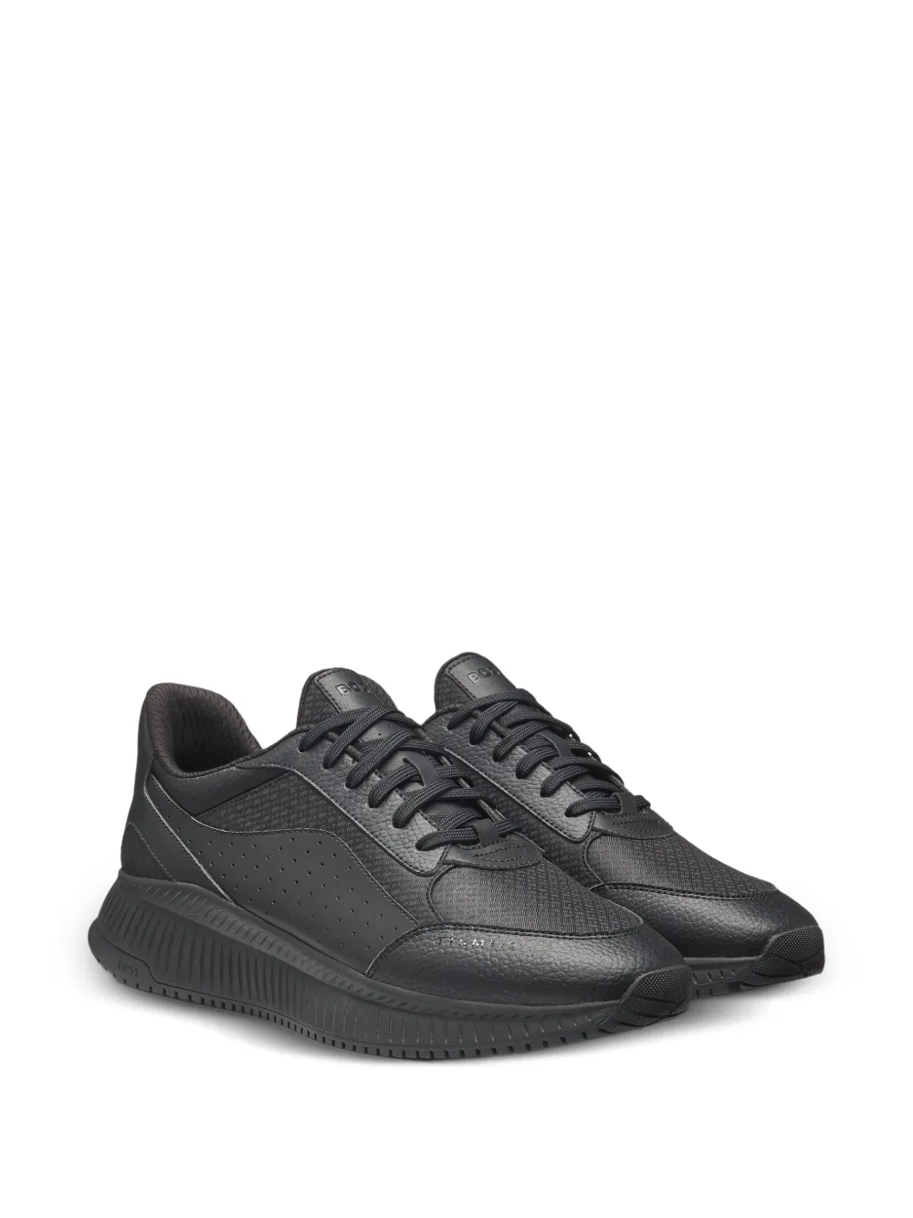 BOSS perforated panelled sneakers | Low-Tops | Image 2