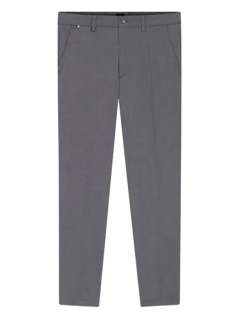 BOSS pressed-crease tapered trousers