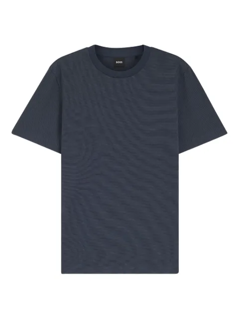 BOSS textured T-shirt