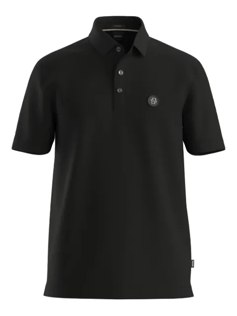 BOSS polo med knapper og logo