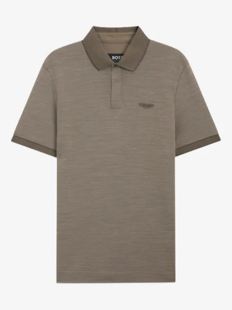 BOSS x Aston Martin polo shirt in wool-cotton piqué