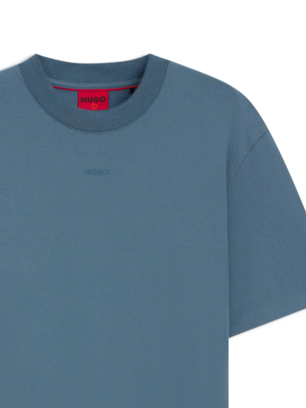 HUGO Dapolino katoenen T-shirt - Blauw