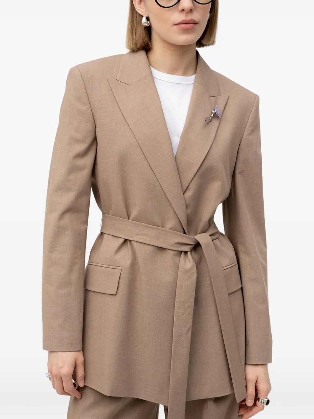  Hugo Belted Blazer - Neutrals 