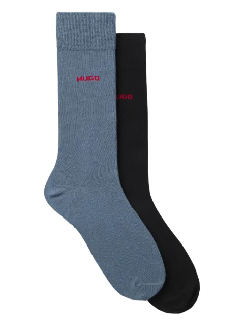 HUGO Kit 2 pares de meias com logo