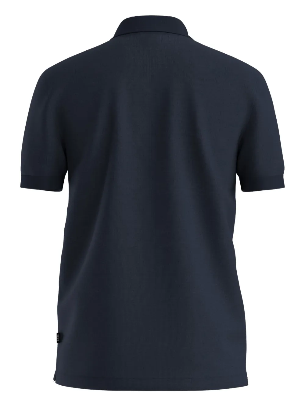BOSS Poloshirt met rits - Blauw
