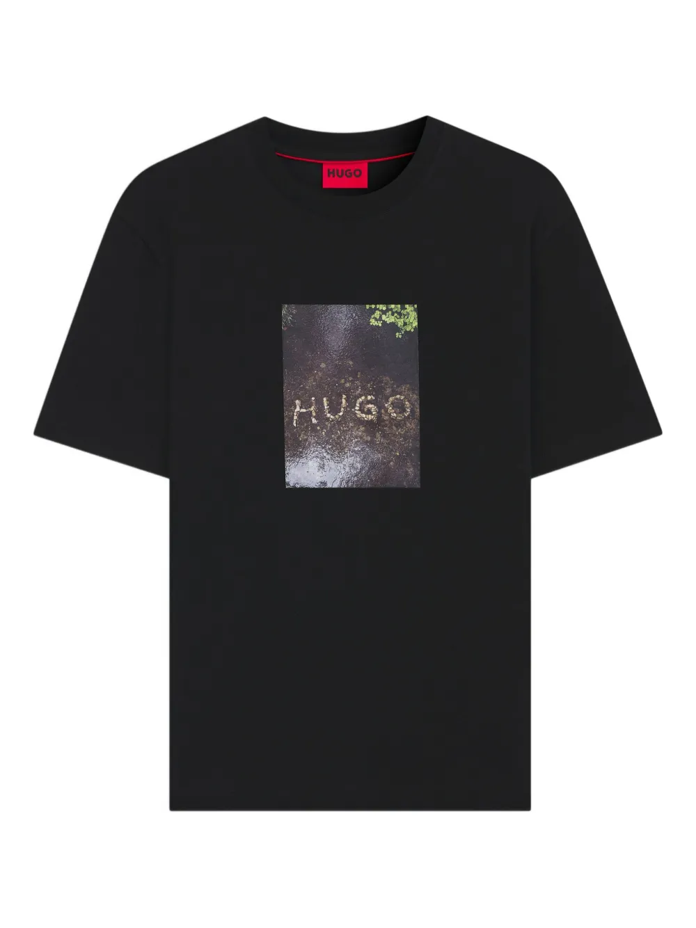 HUGO playera con estampado gráfico | negro | Image 1