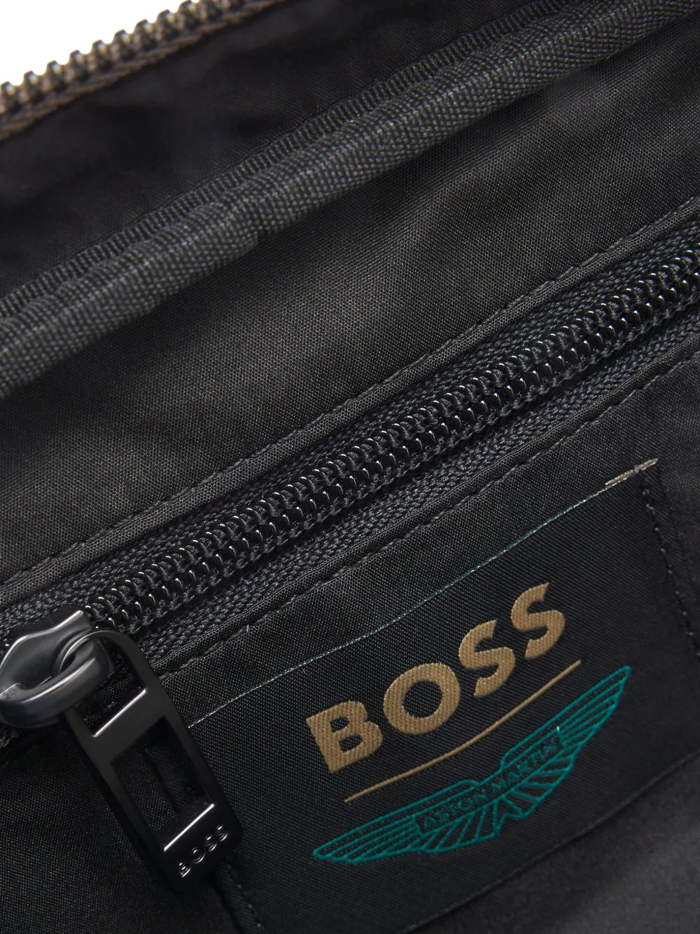  Boss X Aston Martin Logo-detail Messenger Bag - Neutrals 
