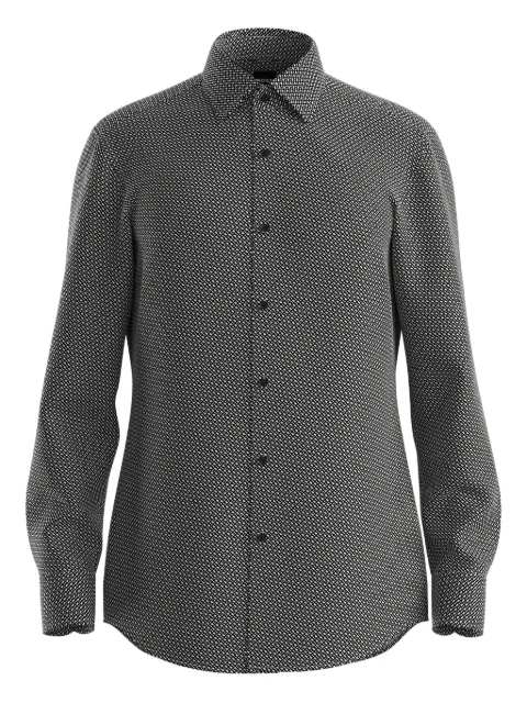 BOSS long-sleeves patterned shirt