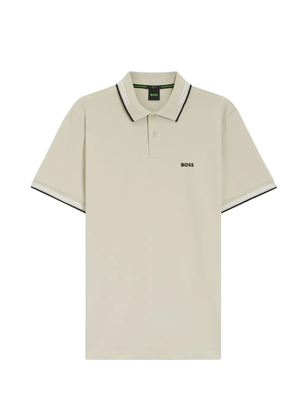 BOSS Poloshirt mit gerippten Details - Nude