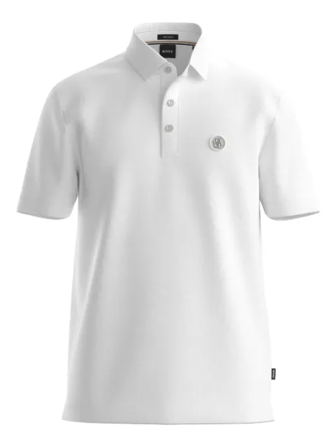 BOSS playera tipo polo con botones y logo