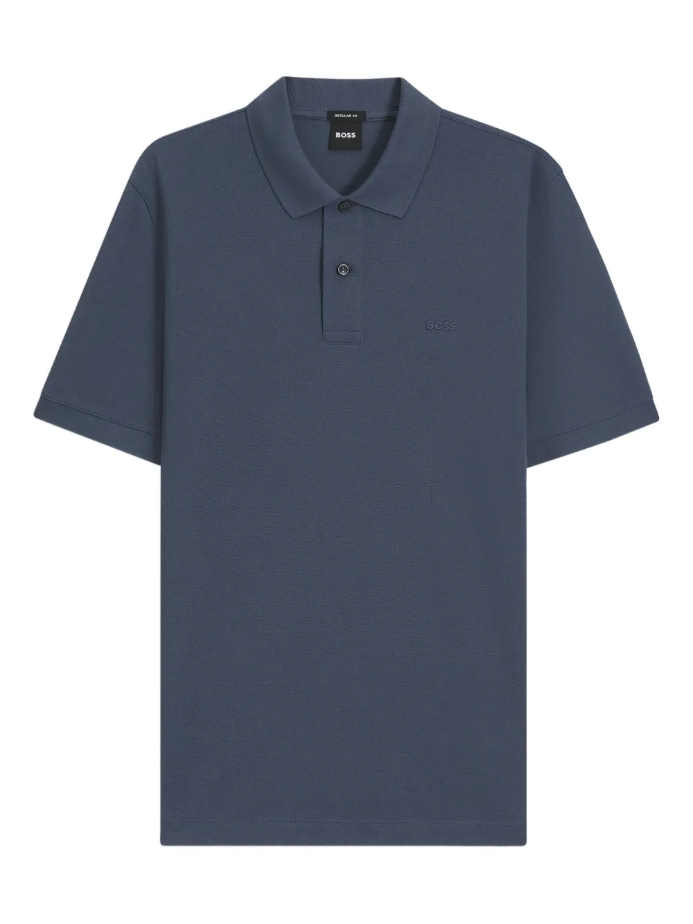 BOSS Poloshirt mit Knopfleiste - Blau