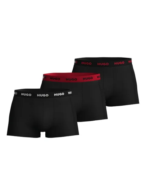 HUGO lot de trois boxers à taille logo