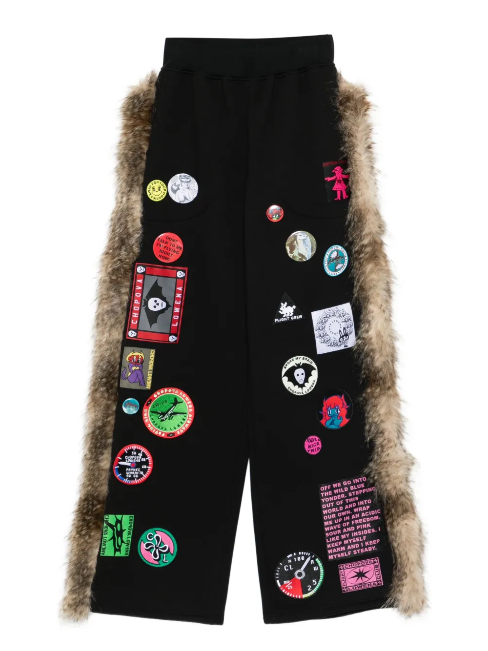 Chopova Lowena pants con apliques | negro | Image 1