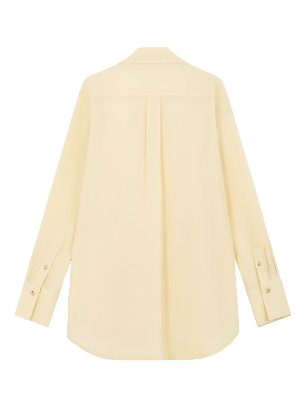 TOTEME lavalliere-detail shirt - Beige