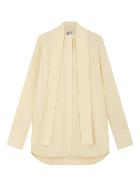 TOTEME lavalliere-detail shirt
