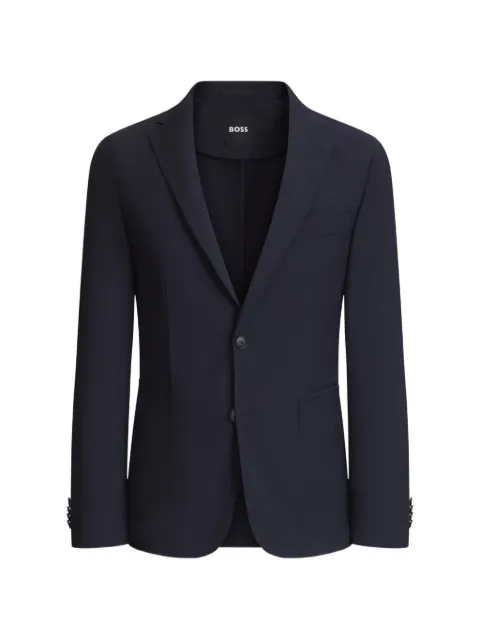 BOSS washable slim-fit jacket in a wool blend