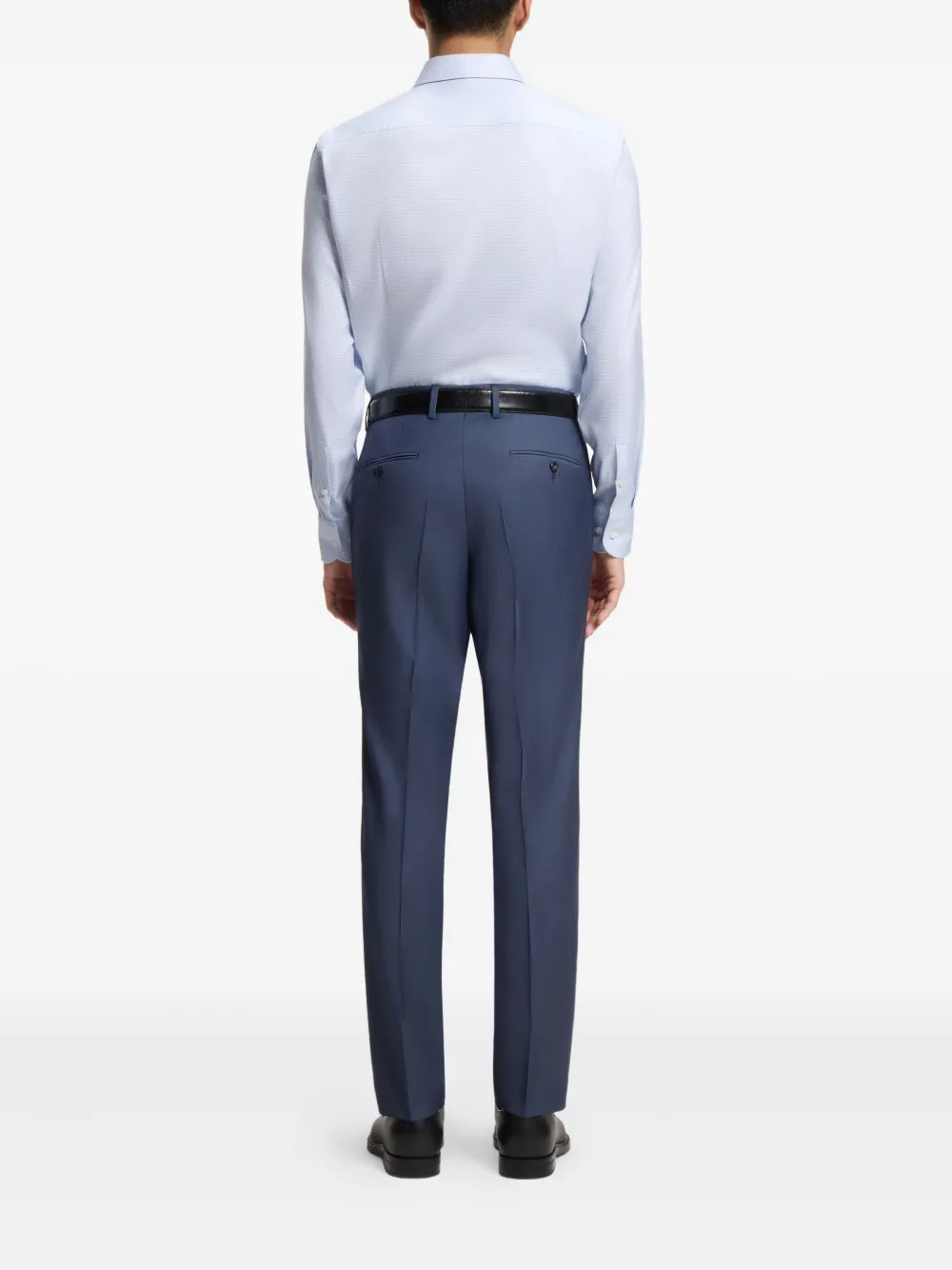  Boss Chemise Boutonnée à Motif - Bleu 