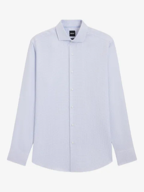 BOSS buttoned patterned shirt