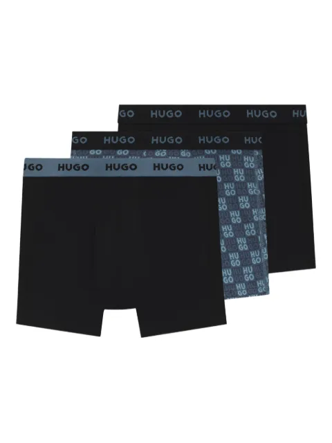 HUGO Kit 3 cuecas boxer com logo