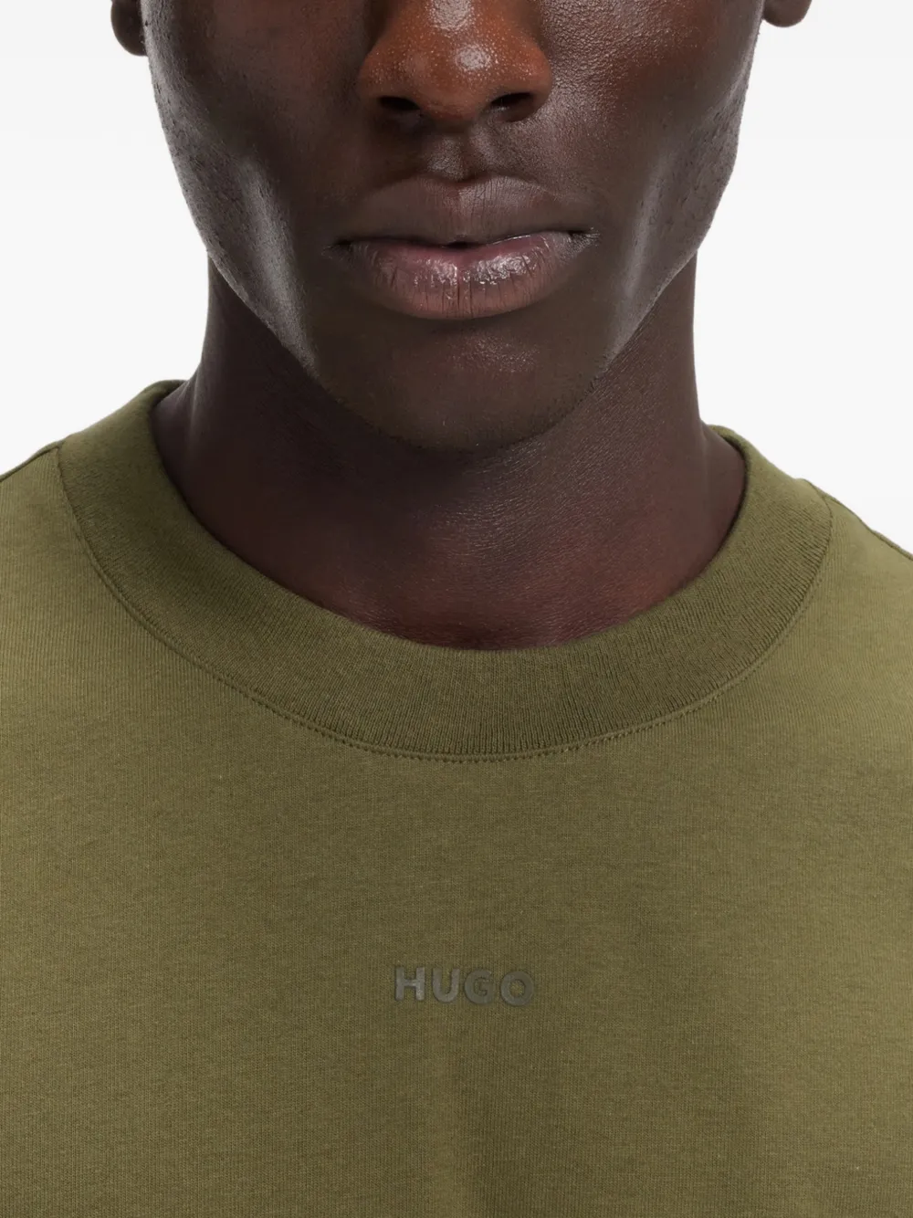 HUGO T-shirt met logo Groen