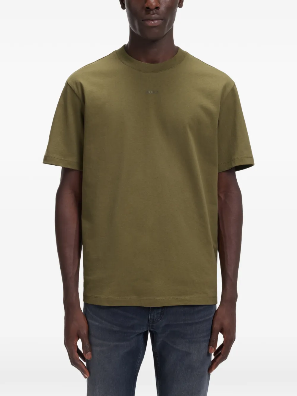 HUGO T-shirt met logo Groen