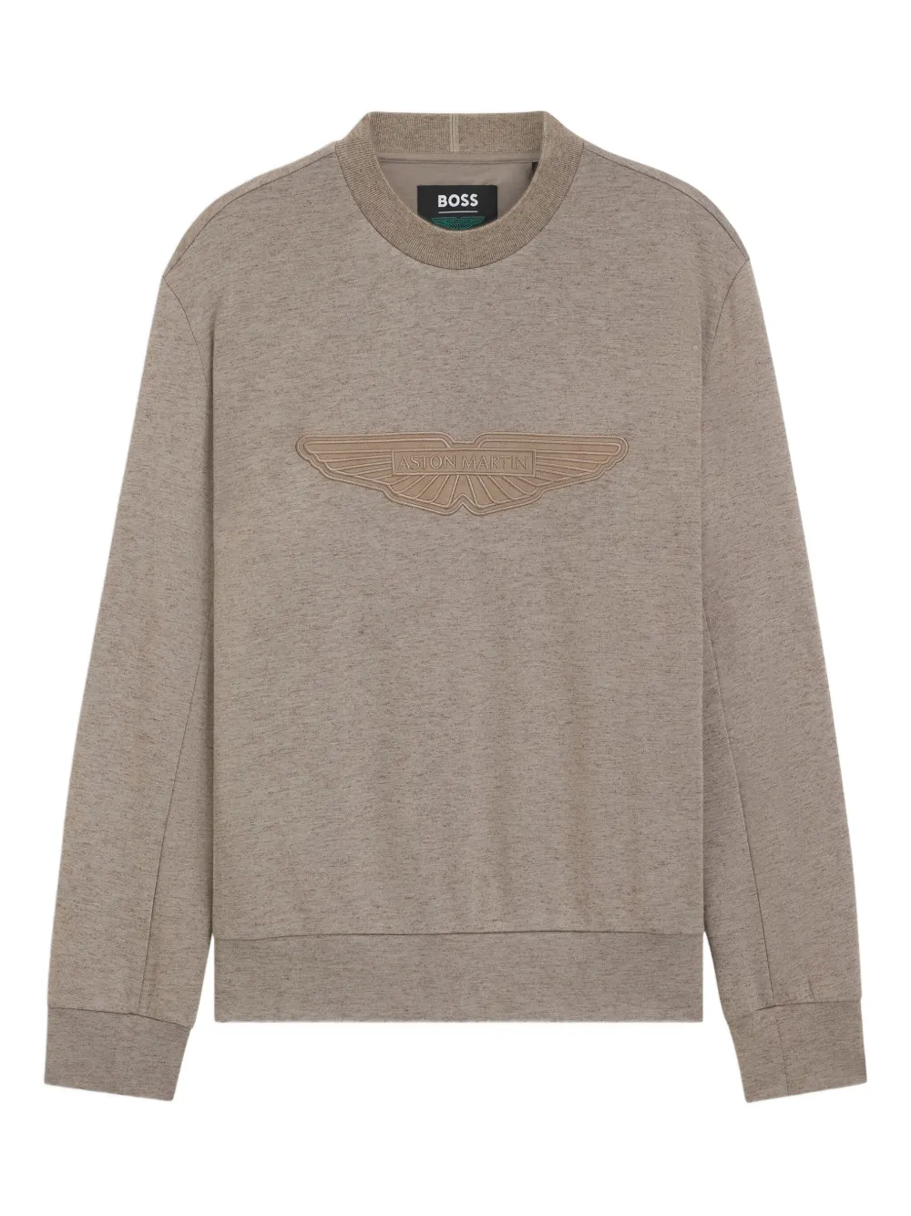 BOSS x ASTON MARTIN logo-detail pullover – Neutrals BOSS x ASTON MARTIN logo-detail pullover – Neutrals