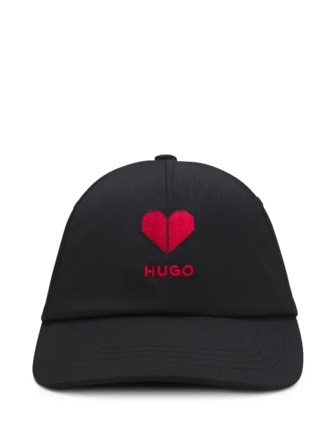 HUGO heart-embroidered logo cap